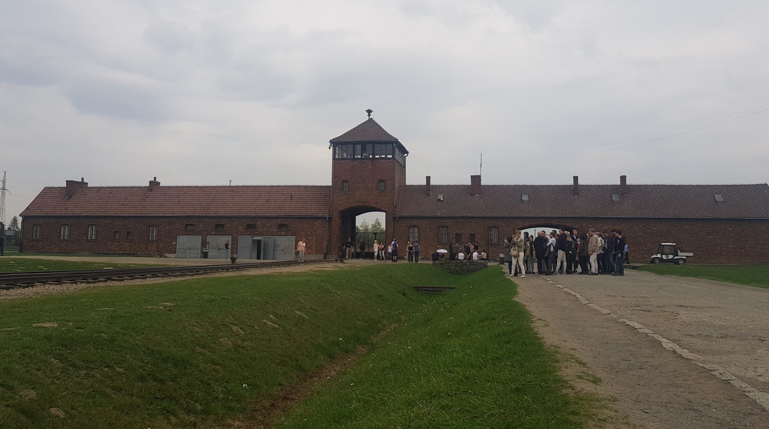 Photo of the Auschwitz Birkenau gate