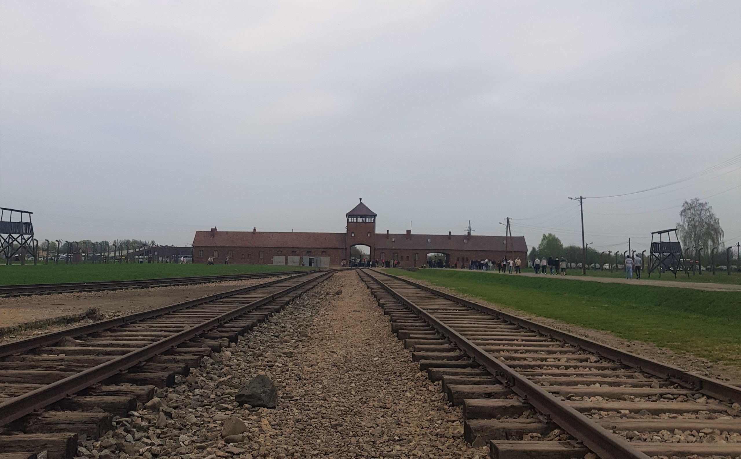 Photo of the Auschwitz Birkenau gate