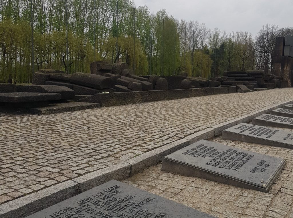 Auschwitz Birkenau memorial plaques